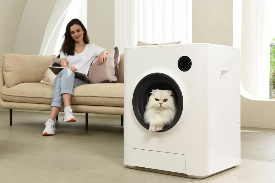 semi automatic litter box